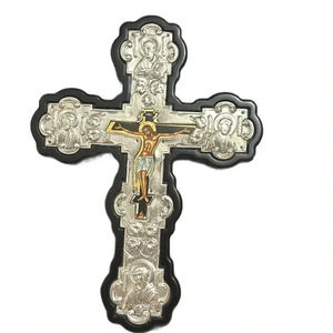 GREEK ORTHODOX PURE 950 SILVER CROSS CRUCIFIXION

5002